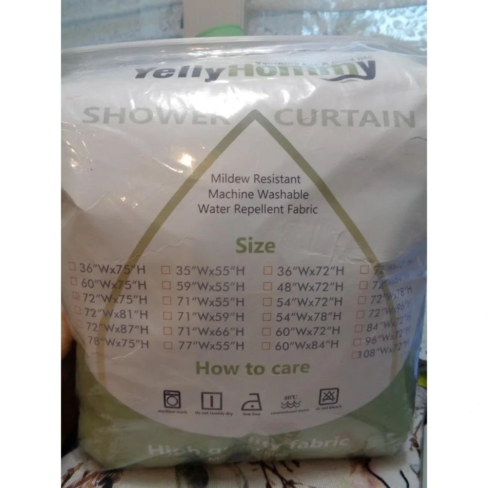 Yelly Hommy Navy Blue Shower Curtain 72x75